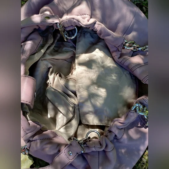 MICHAEL Michael Kors ERIN lilac leather shoulder handbag - Picture 7 of 17